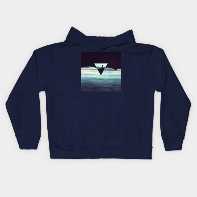 Introvert Mountain Highs and Ocean Lows Kids Hoodie by Blue Planet Boutique